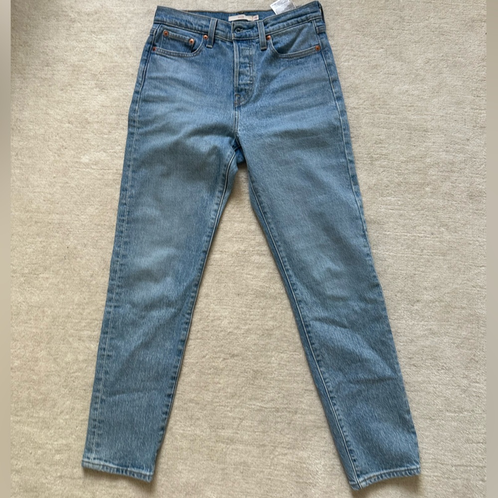 Levi’s Premium Wedgie jeans light blue